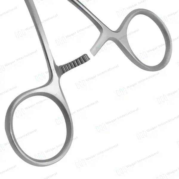Harken Vena-Cava Clamp 9.5″ Curved #1 Serrated Jaws - surgical instruments manufactured by Waqar International, Sialkot - view 8