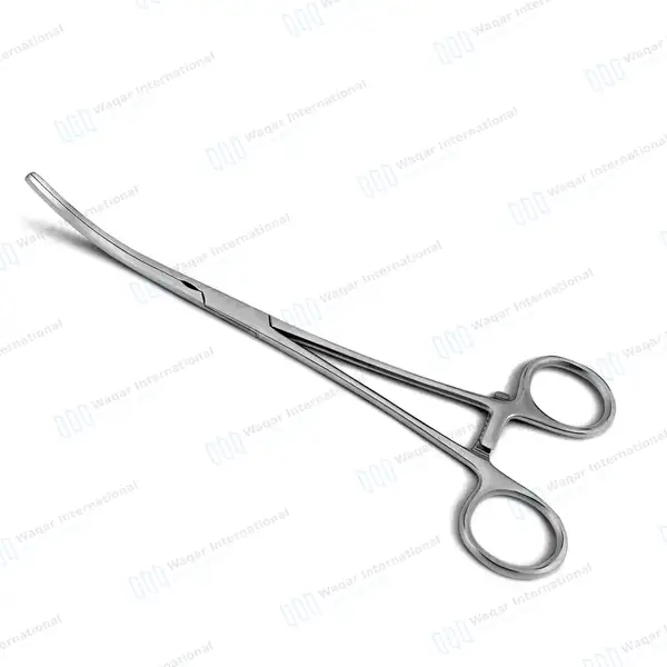 Debakey Bainbridge Vascular Forceps 8.5″ Curved 2.5″ Atraumatic Jaws - surgical instruments manufactured by Waqar International, Sialkot - view 2