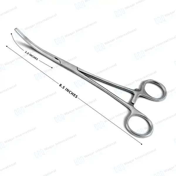Debakey Bainbridge Vascular Forceps 8.5″ Curved 2.5″ Atraumatic Jaws - surgical instruments manufactured by Waqar International, Sialkot - view 3