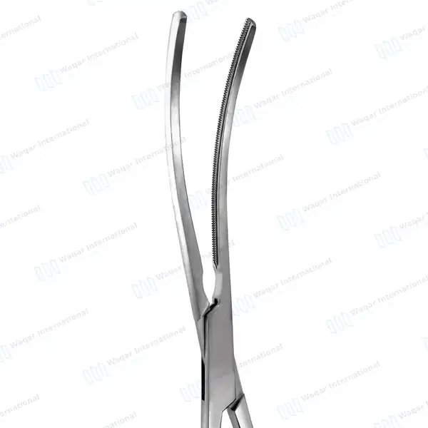 Debakey Bainbridge Vascular Forceps 8.5″ Curved 2.5″ Atraumatic Jaws - surgical instruments manufactured by Waqar International, Sialkot - view 5