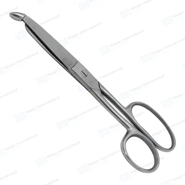 Pro Trainer Bandage Scissors 8″ One Large Ring - surgical instruments manufactured by Waqar International, Sialkot - view 2