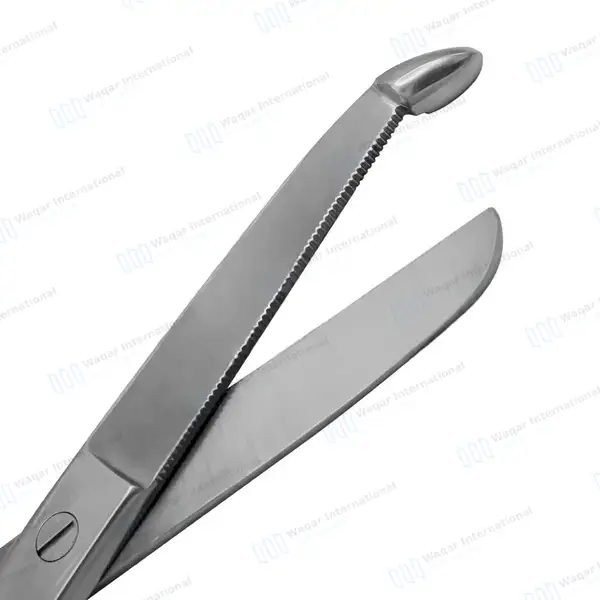 Pro Trainer Bandage Scissors 8″ One Large Ring - surgical instruments manufactured by Waqar International, Sialkot - view 5