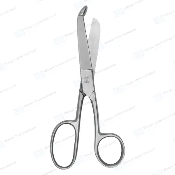 Pro Trainer Bandage Scissors 8″ One Large Ring - surgical instruments manufactured by Waqar International, Sialkot - view 7