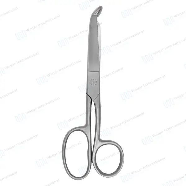 Pro Trainer Bandage Scissors 8″ One Large Ring - surgical instruments manufactured by Waqar International, Sialkot - view 8