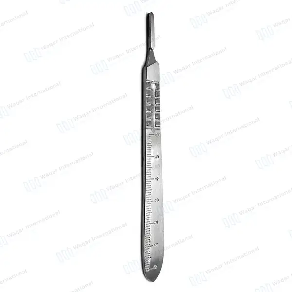 Bard Parker Scalpel Handle #4 with Ruler - surgical instruments manufactured by Waqar International, Sialkot - view 3
