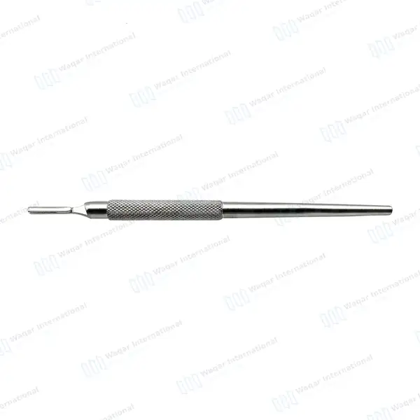 2 Round Scalpel Handles #3 Fits Blade 10 to 16 - surgical instruments manufactured by Waqar International, Sialkot - view 5