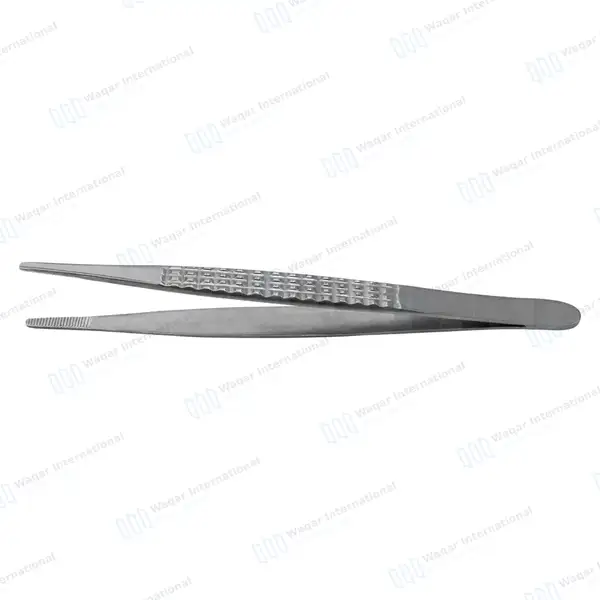 Bonney Dressing Forceps 7″ Serrated Tips - surgical instruments manufactured by Waqar International, Sialkot - view 7