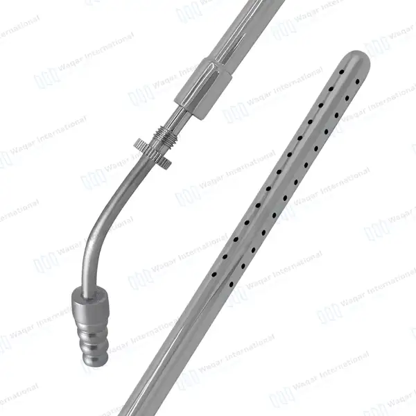 Poole Suction Tube 10″ Curved 23 French - surgical instruments manufactured by Waqar International, Sialkot - view 4
