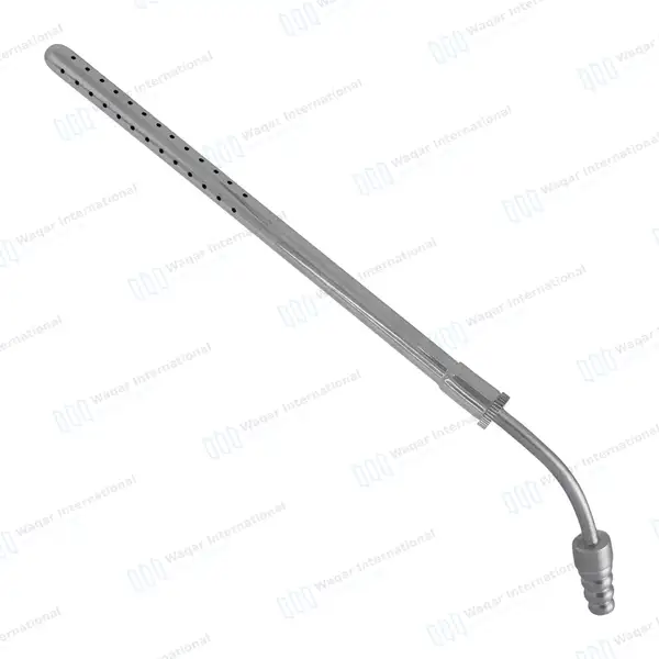 Poole Suction Tube 10″ Curved 23 French - surgical instruments manufactured by Waqar International, Sialkot - view 6
