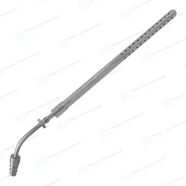 Poole Suction Tube 10″ Curved 23 French - surgical instruments manufactured by Waqar International, Sialkot - view 7