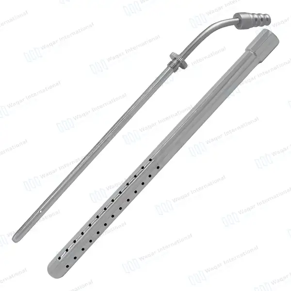 Poole Suction Tube 10″ Curved 30 French - surgical instruments manufactured by Waqar International, Sialkot - view 2