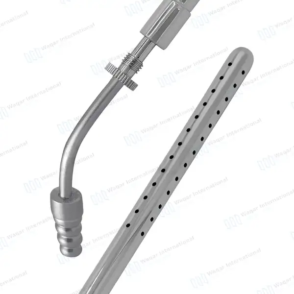 Poole Suction Tube 10″ Curved 30 French - surgical instruments manufactured by Waqar International, Sialkot - view 5