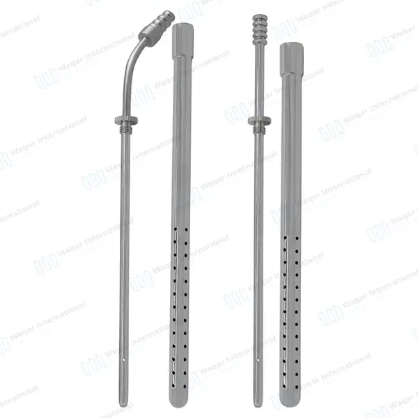 2 Poole Suction Tube 23FR & 30FR Curved and Straight Set - surgical instruments manufactured by Waqar International, Sialkot - view 2