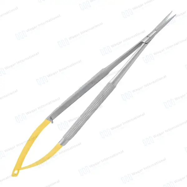 T/C Castroviejo Scissors 5.5″ Straight Round Pattern Handle - surgical instruments manufactured by Waqar International, Sialkot - view 7