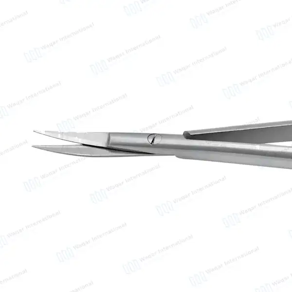 T/C Castroviejo Scissors 5.5″ Curved Round Pattern Handle - surgical instruments manufactured by Waqar International, Sialkot - view 4