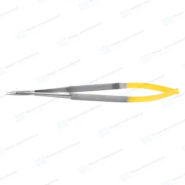 T/C Castroviejo Scissors 7″ Curved Round Pattern Handle - surgical instruments manufactured by Waqar International, Sialkot - view 5
