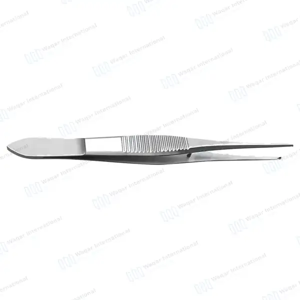 Iris Tissue Forceps 4″ 1×2 Teeth Straight - surgical instruments manufactured by Waqar International, Sialkot - view 6