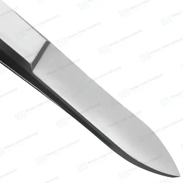 Eye Dressing Forceps 4″ Serrated Straight - surgical instruments manufactured by Waqar International, Sialkot - view 5