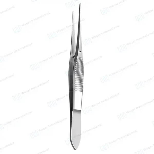 Eye Dressing Forceps 4″ Serrated Straight - surgical instruments manufactured by Waqar International, Sialkot - view 7