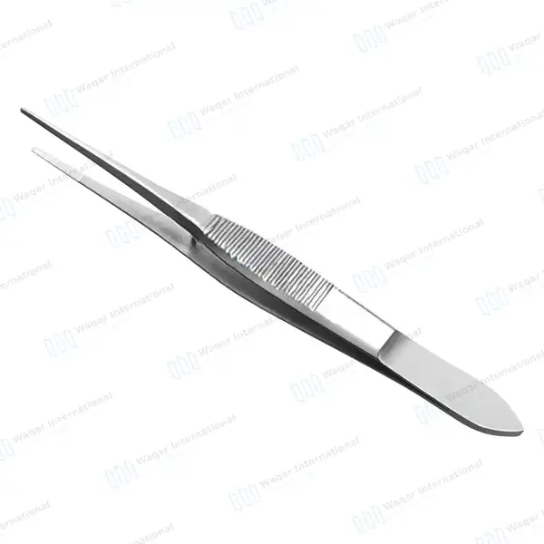 3 Pcs Eye Dressing Forceps 4″ Serrated Straight, Half & Full Curved - surgical instruments manufactured by Waqar International, Sialkot - view 3