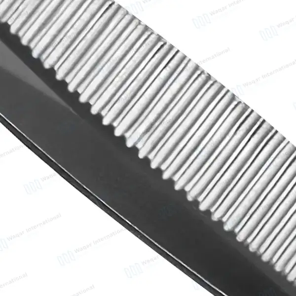 3 Pcs Eye Dressing Forceps 4″ Serrated Straight, Half & Full Curved - surgical instruments manufactured by Waqar International, Sialkot - view 7