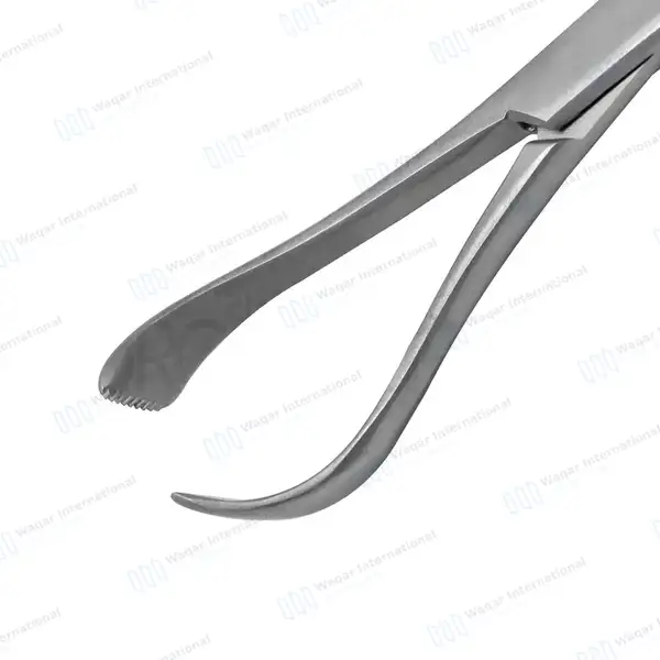 Lorna Non-Perforating Towel Clamp 4″ Inward Curved Jaws - surgical instruments manufactured by Waqar International, Sialkot - view 5