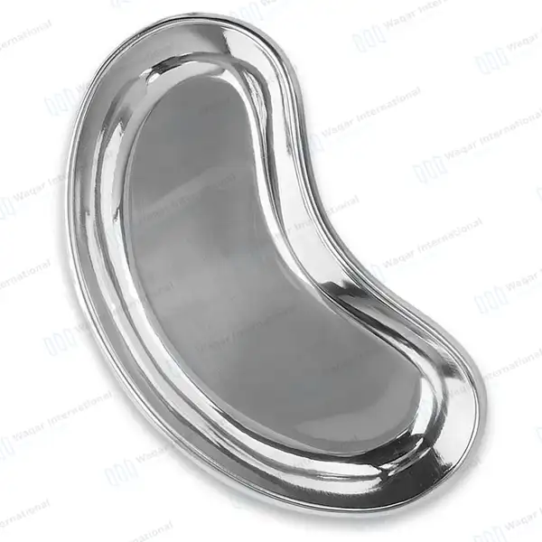 3 Kidney Bowl Basin Emesis Tray Set 6″, 8″ & 10″ - surgical instruments manufactured by Waqar International, Sialkot - view 7