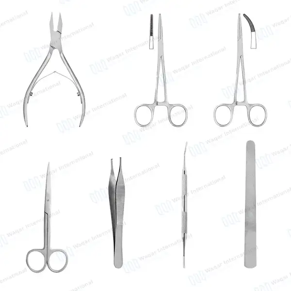 7 Pcs Ingrown Toenail Kit - surgical instruments manufactured by Waqar International, Sialkot - view 2
