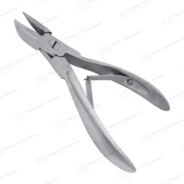 Double Spring Toenail Nipper 4.5″ for Thick Ingrown Nails - surgical instruments manufactured by Waqar International, Sialkot - view 2