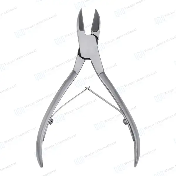 Double Spring Toenail Nipper 4.5″ for Thick Ingrown Nails - surgical instruments manufactured by Waqar International, Sialkot - view 6