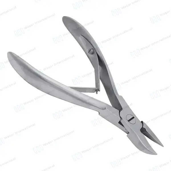 Double Spring Toenail Nipper 4.5″ for Thick Ingrown Nails - surgical instruments manufactured by Waqar International, Sialkot - view 8