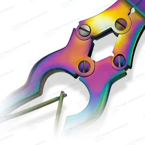 Rainbow Cantilever Nail Clipper 6” Double Action - surgical instruments manufactured by Waqar International, Sialkot - view 4