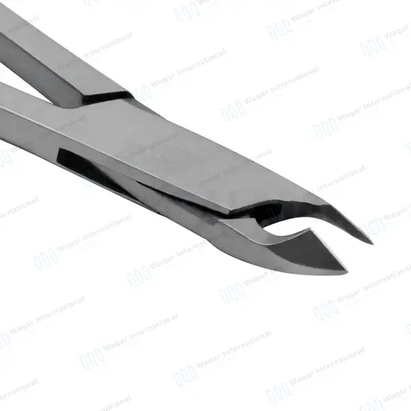Cuticle Nipper Scissor Style 3.5″ (8.9cm) Gold Ring Handle - surgical instruments manufactured by Waqar International, Sialkot - view 5