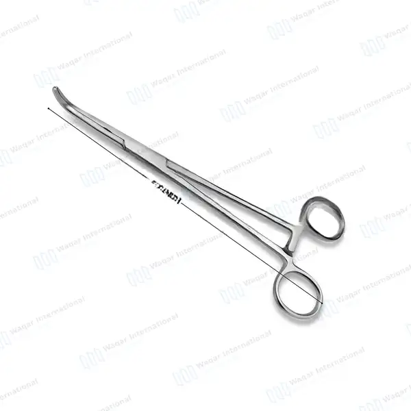 Lahey Gall Duct Forceps 7.5″ Curved Longitudinal Serrated Jaws - surgical instruments manufactured by Waqar International, Sialkot - view 2