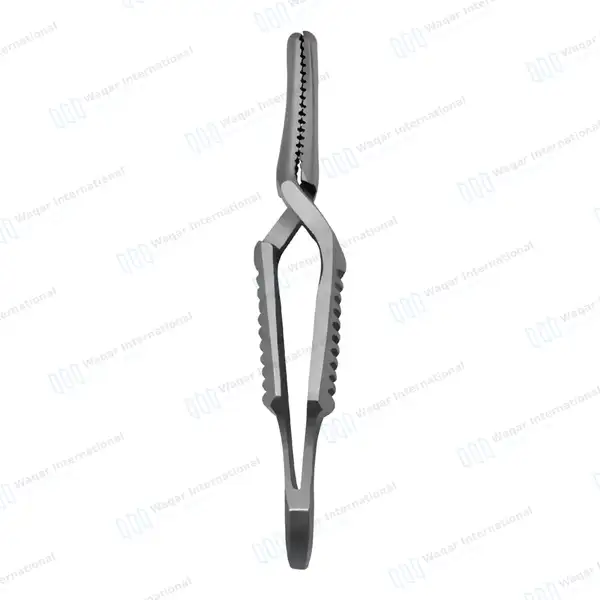 Dieffenbach Serrefine Clamp 1 1/2″ (3.8cm) Curved - surgical instruments manufactured by Waqar International, Sialkot - view 5