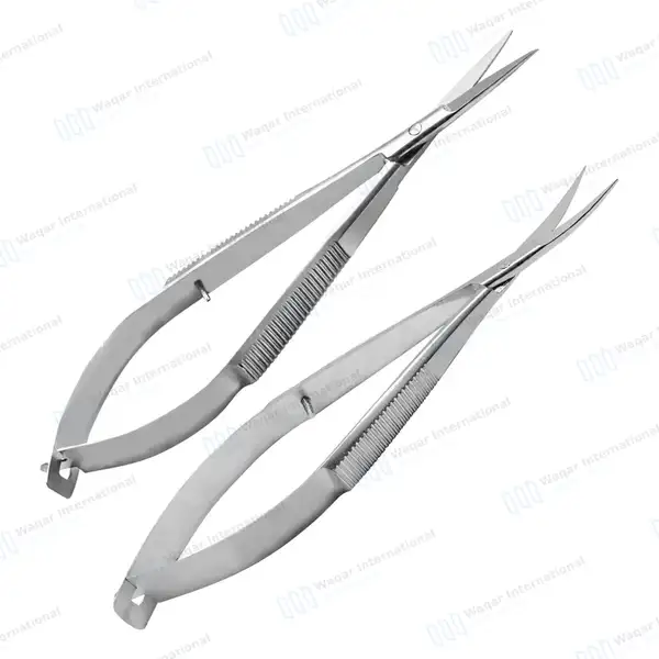 15 Pcs Micro Surgery Scissors Set Straight Curved & Angled - surgical instruments manufactured by Waqar International, Sialkot - view 5