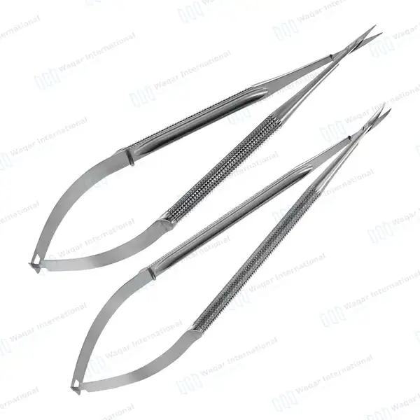 15 Pcs Micro Surgery Scissors Set Straight Curved & Angled - surgical instruments manufactured by Waqar International, Sialkot - view 9