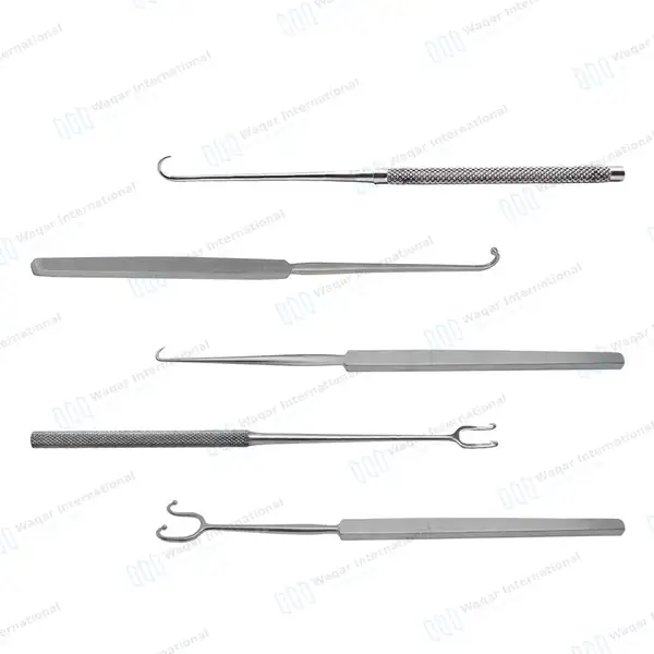 5 Pcs Surgical Skin Hooks Retractor Set - surgical instruments manufactured by Waqar International, Sialkot - view 3