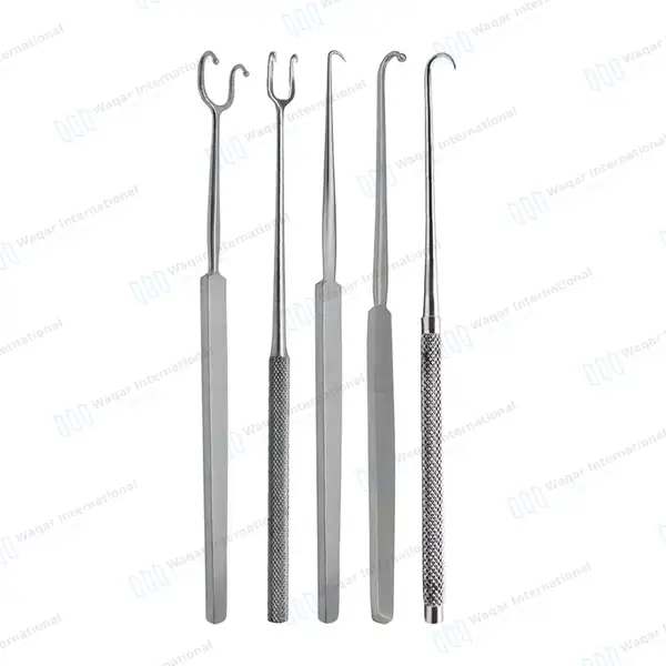 5 Pcs Surgical Skin Hooks Retractor Set - surgical instruments manufactured by Waqar International, Sialkot - view 4