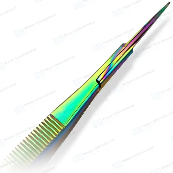 Rainbow Castroviejo Scissors 4.5″ Straight - surgical instruments manufactured by Waqar International, Sialkot - view 5