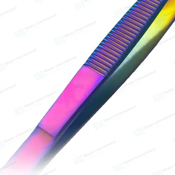 Rainbow Splinter Forceps 4.5″ Pointed Tips - surgical instruments manufactured by Waqar International, Sialkot - view 5