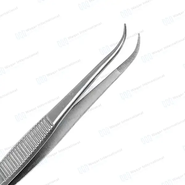 4 Pcs Splinter Forceps Set 3.5″, 4.5″, 5″ Straight & Curved Serrated - surgical instruments manufactured by Waqar International, Sialkot - view 3