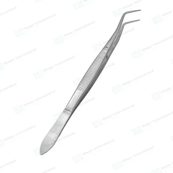 5 Pcs Splinter Forceps & College Tweezer Set Serrated Tips - surgical instruments manufactured by Waqar International, Sialkot - view 4