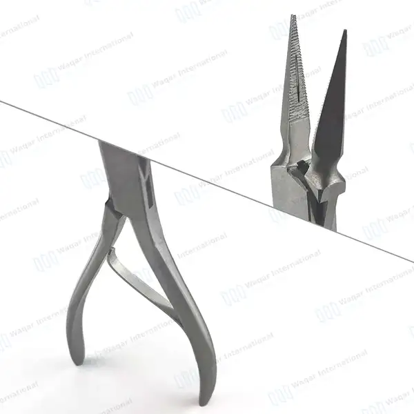 Virtus Splinter Forceps 6″ Straight Serrated Triangle Tips - surgical instruments manufactured by Waqar International, Sialkot - view 3