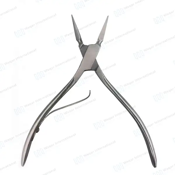 Virtus Splinter Forceps 6″ Straight Serrated Triangle Tips - surgical instruments manufactured by Waqar International, Sialkot - view 6