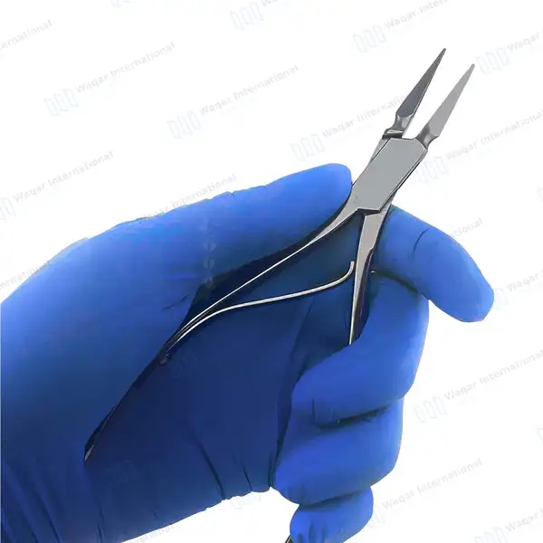 Virtus Splinter Forceps 6″ Straight Serrated Triangle Tips - surgical instruments manufactured by Waqar International, Sialkot - view 7