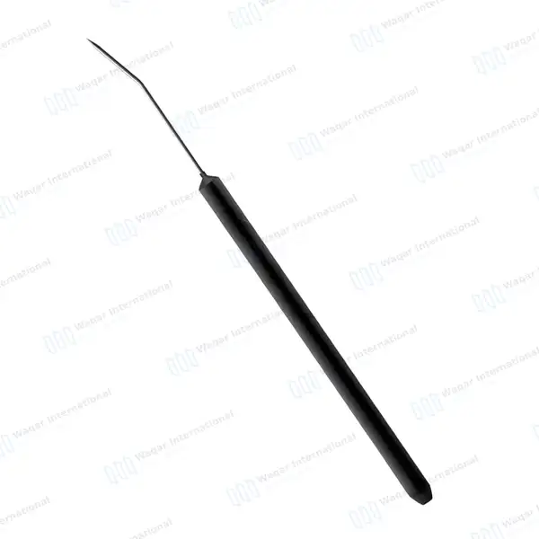 50 Teasing Needles 5.5″ Bent Tips with Plastic Handle - surgical instruments manufactured by Waqar International, Sialkot - view 2
