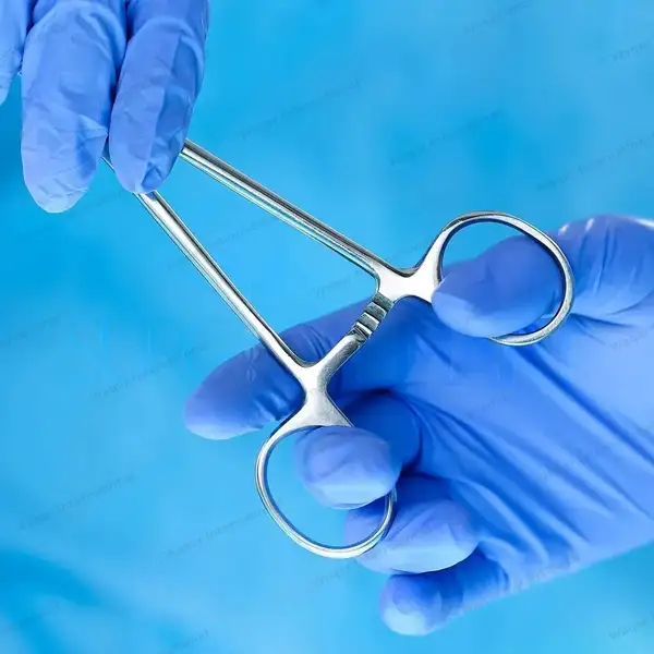 Mayo Hegar Needle Holder 5″ Cross Serrated Tips - surgical instruments manufactured by Waqar International, Sialkot - view 7