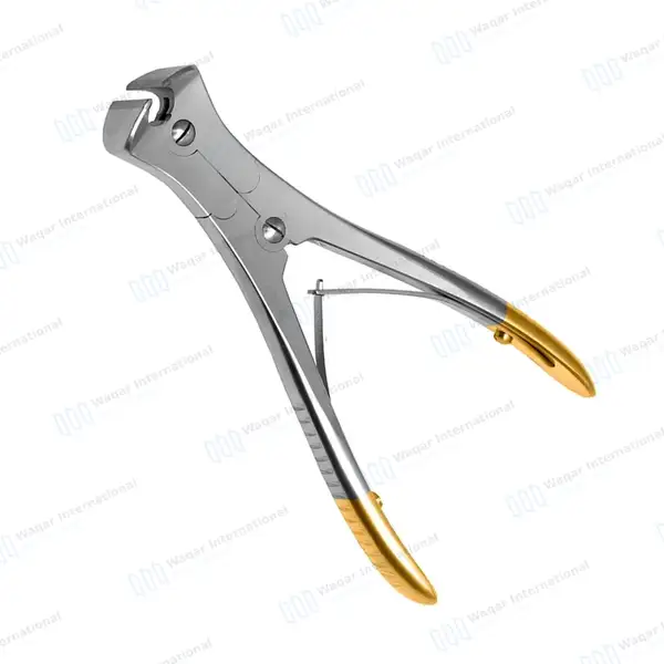 T/C End Cutter Double Action 8.5″ Max Cutting Capacity 2.4mm (3/32″) - surgical instruments manufactured by Waqar International, Sialkot - view 2