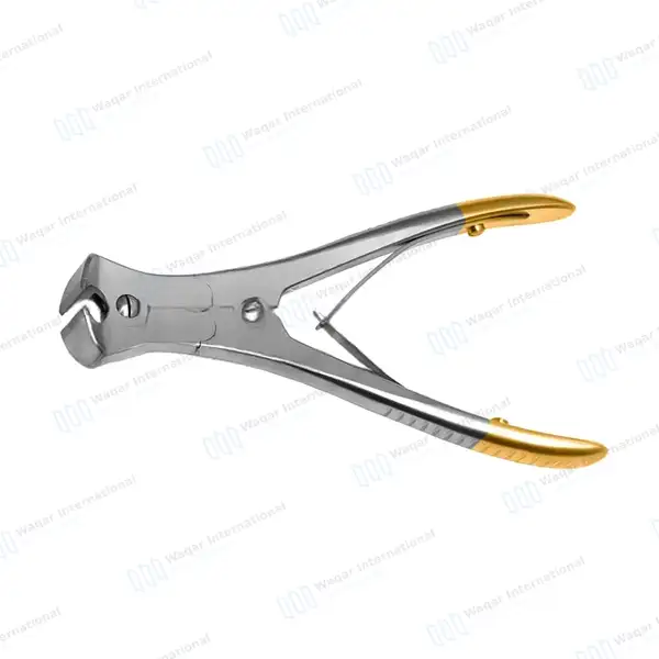 T/C End Cutter Double Action 8.5″ Max Cutting Capacity 2.4mm (3/32″) - surgical instruments manufactured by Waqar International, Sialkot - view 3
